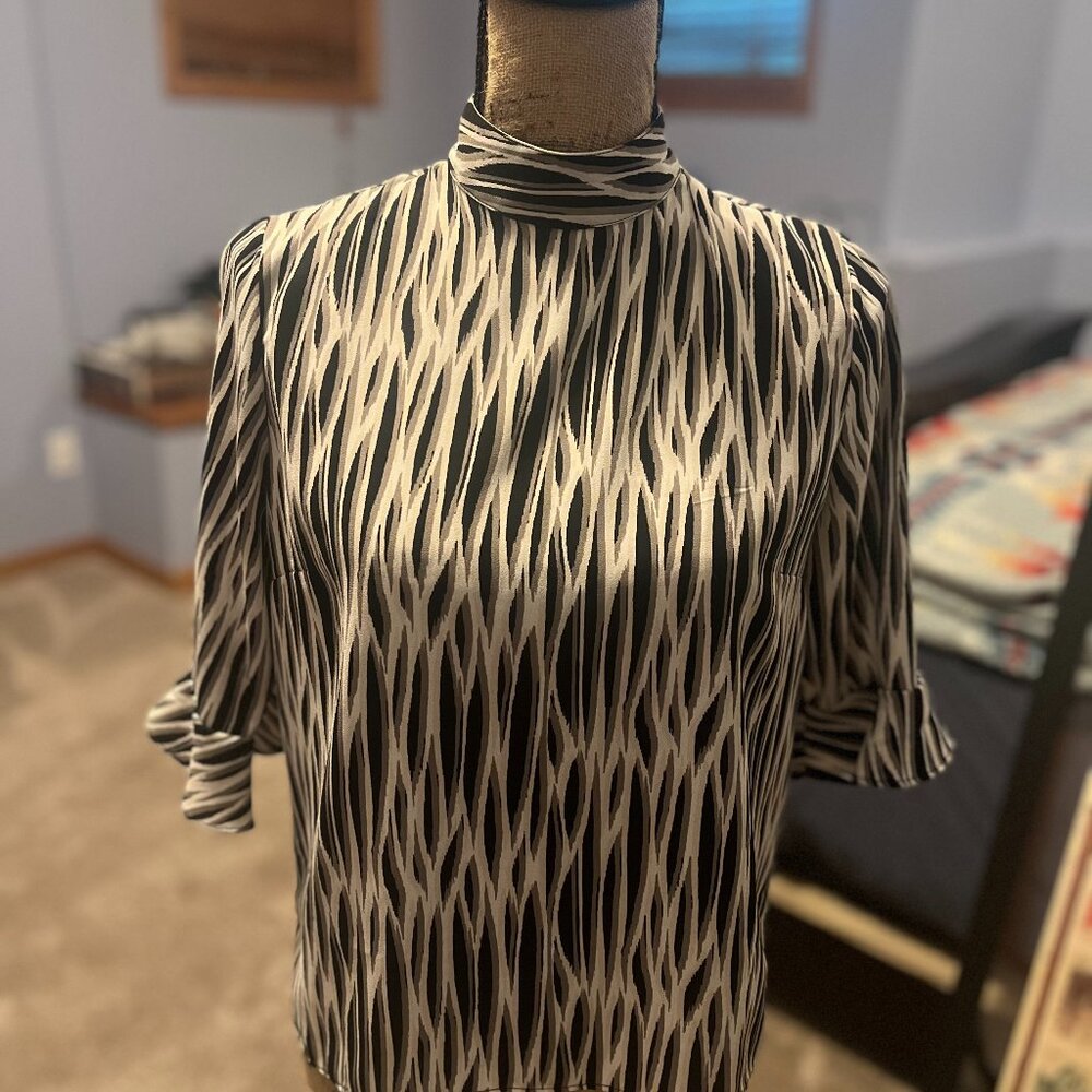Zebra striped blouse